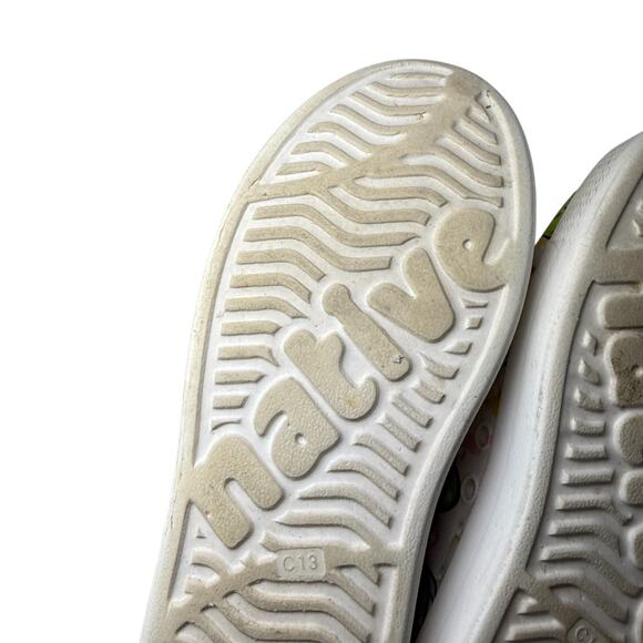 Native Jefferson White Monster Print Water Shoe Slip On Rubber Beach Pool C13 - Picture 6 of 7